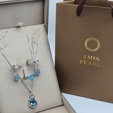 Load image into Gallery viewer, Sky Blue Topaz Jewellery Set, Sterling Silver
