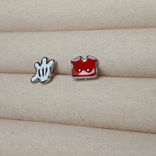 Load image into Gallery viewer, Disney Stud Earring Mickey Glove and Short, Sterling Silver
