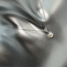 Load image into Gallery viewer, Round Freshwater Pearl Pendant, Sterling Silver
