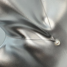 Load image into Gallery viewer, Round Freshwater Pearl Pendant, Sterling Silver
