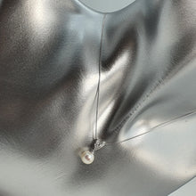 Load image into Gallery viewer, Round Freshwater Pearl Pendant, Sterling Silver
