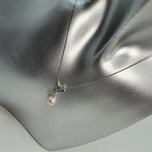 Load image into Gallery viewer, Round Freshwater Pearl Pendant, Sterling Silver
