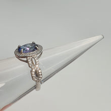 Load image into Gallery viewer, Tanzanite Gemstone Ring, Sterling Silver
