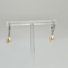 Load image into Gallery viewer, Freshwater Drop Pearl Earrings, Sterling Silver

