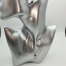 Load image into Gallery viewer, Freshwater Double Layered Necklace, Sterling Silver
