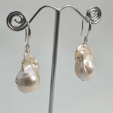 Load image into Gallery viewer, XL Baroque Freshwater Pearl Earrings, Sterling Silver
