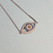Load image into Gallery viewer, Large Evil Eye Bracelet, Sterling Silver
