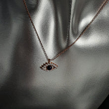 Load image into Gallery viewer, Icon Evil Eye Necklace, Sterling Silver

