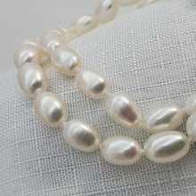 Load image into Gallery viewer, Freshwater Double Strand Pearl Bracelet, Sterling Silver
