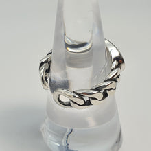 Load image into Gallery viewer, Large Oval Black Onyx Open Ring, Sterling Silver
