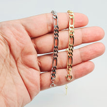 Load image into Gallery viewer, Figaro Chain Bracelet, Sterling Silver
