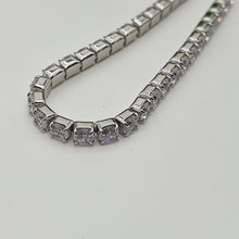 Load image into Gallery viewer, Sparkling Slider Tennis Bracelet, Sterling Silver

