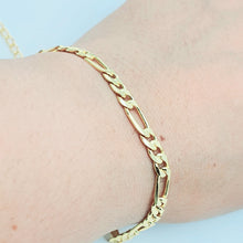 Load image into Gallery viewer, Figaro Chain Bracelet, Sterling Silver
