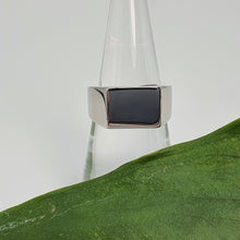 Load image into Gallery viewer, Rectangular Signet Open Ring, Sterling Silver
