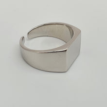 Load image into Gallery viewer, Rectangular Signet Open Ring, Sterling Silver
