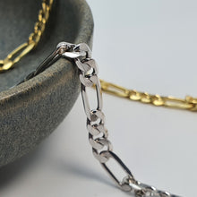 Load image into Gallery viewer, Figaro Chain Necklace, Sterling Silver
