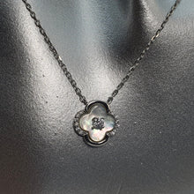 Load image into Gallery viewer, Mother of Pearl Clover Necklace, Sterling Silver
