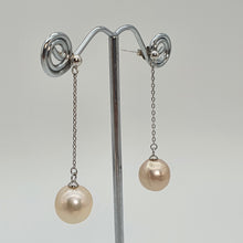 Load image into Gallery viewer, Large Multi-Coloured Baroque Pearl Earrings, Sterling Silver
