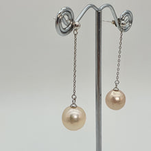 Load image into Gallery viewer, Large Multi-Coloured Baroque Pearl Earrings, Sterling Silver
