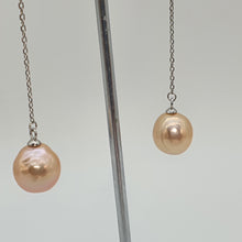 Load image into Gallery viewer, Large Multi-Coloured Baroque Pearl Earrings, Sterling Silver
