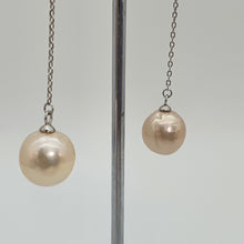 Load image into Gallery viewer, Large Multi-Coloured Baroque Pearl Earrings, Sterling Silver

