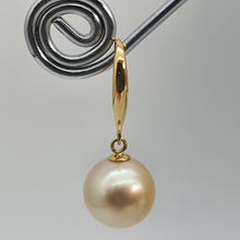 Load image into Gallery viewer, Large Golden South Sea Pearl Earring, Yellow Gold
