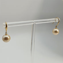 Load image into Gallery viewer, Large Golden South Sea Pearl Earring, Yellow Gold
