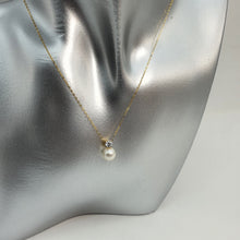 Load image into Gallery viewer, Japanese Akoya Pearl Pendant &amp; Chain, 18K Yellow Gold
