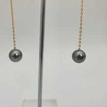 Load image into Gallery viewer, Tahitian Pearl Earrings, Yellow Gold
