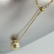 Load image into Gallery viewer, Golden SouthSea Pearl Slider Necklace, 18K Yellow Gold

