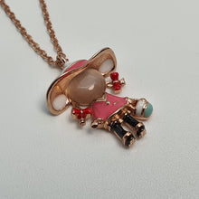 Load image into Gallery viewer, Rose Gold Little Girl Necklace, Sterling Silver
