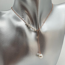 Load image into Gallery viewer, Bead Pearl Necklace, Sterling Silver
