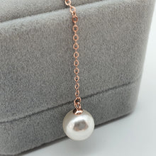 Load image into Gallery viewer, Bead Pearl Necklace, Sterling Silver
