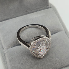 Load image into Gallery viewer, Promises of Love Tear-drop Ring, Sterling Silver
