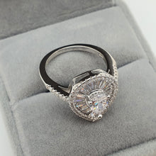 Load image into Gallery viewer, Promises of Love Tear-drop Ring, Sterling Silver
