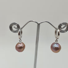 Load image into Gallery viewer, Edison Pearl Earrings, Sterling Silver
