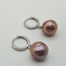 Load image into Gallery viewer, Edison Pearl Earrings, Sterling Silver
