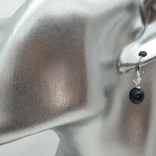 Load image into Gallery viewer, Multi_coloured Freshwater Pearl Hook Earrings, Sterling Silver
