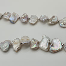Load image into Gallery viewer, Freshwater Coin Pearl Silk Strand, Sterling Silver
