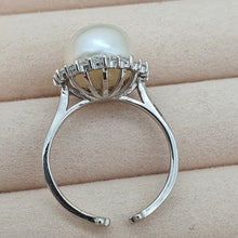 Load image into Gallery viewer, Large Freshwater Pearl ring, sterling silver
