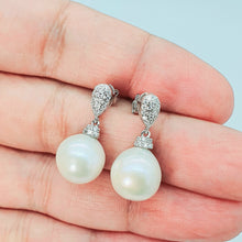 Load image into Gallery viewer, Edison Baroque Pearl luxurious Earrings, Sterling Silver
