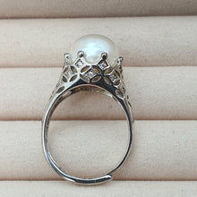 Load image into Gallery viewer, Large Freshwater Cultured Pearl Ring, Sterling Silver
