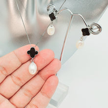 Load image into Gallery viewer, Freshwater Cultured Pearl Clover Set, Sterling Silver

