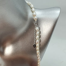 Load image into Gallery viewer, Feshwater Cultured Pearl Strand With Pendant , Sterling Silver Fower Clasp
