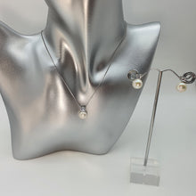Load image into Gallery viewer, Freshwater Cultured Pearl Bridal Set, Sterling silver
