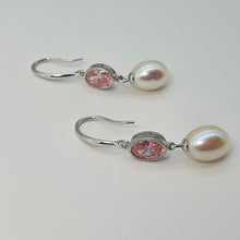 Load image into Gallery viewer, Freshwater Cultured Pearl pink Set, Sterling silver

