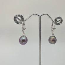 Load image into Gallery viewer, Edison Baroque Pearl Antique Hook Earrings, Sterling Silver
