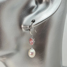 Load image into Gallery viewer, Freshwater Cultured Pearl pink Set, Sterling silver
