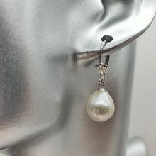 Load image into Gallery viewer, Edison Baroque Pearl Antique Hook Earrings, Sterling Silver
